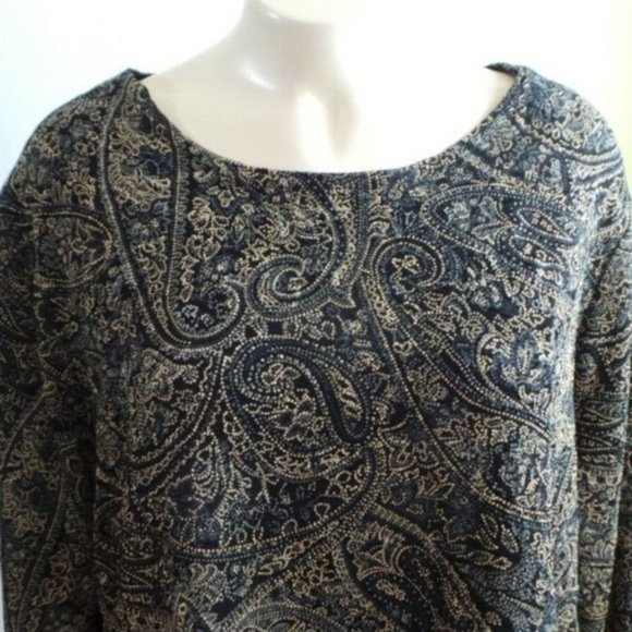 Sharon Anthony long sleeve Stretch Top Plus 1X - Picture 4 of 8